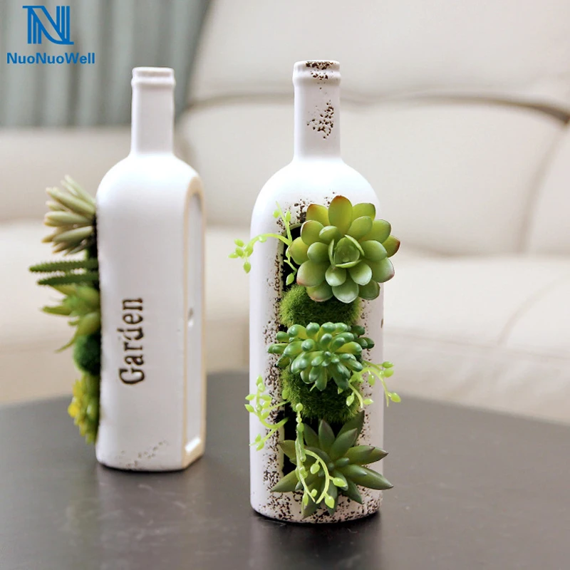 NuoNuoWell Artificial Bonsai Succulent Plants With Ceramic Pots White Bottle Home Decoration Fake
NuoNuoWell Artificial Bonsai Succulent Plants With Ceramic Pots White Bottle Home Decoration Fake