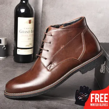 OSCO Genuine Leather Men Boots Autumn Winter Ankle Boots Fashion Footwear Lace Up Shoes Men Business Casual High Top Men Shoes
OSCO Genuine Leather Men Boots Autumn Winter Ankle Boots Fashion Footwear Lace Up Shoes Men Business Casual High Top Men Shoes