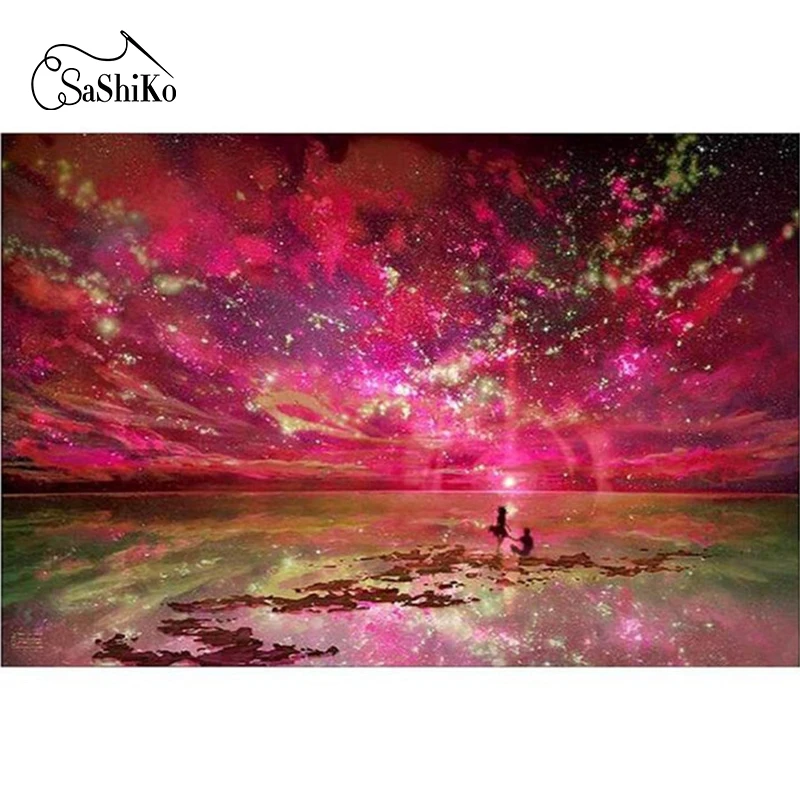 Sashiko DIY 5D Diamond Painting Colorful Sky Cross Stitch Diamond Embroidery Patterns Home decoration Painting
Sashiko DIY 5D Diamond Painting Colorful Sky Cross Stitch Diamond Embroidery Patterns Home decoration Painting