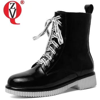 ZVQ women shoes winter new concise casual genuine leather ankle boots outside comfortable cross-tied warm shoes drop shipping
ZVQ women shoes winter new concise casual genuine leather ankle boots outside comfortable cross-tied warm shoes drop shipping