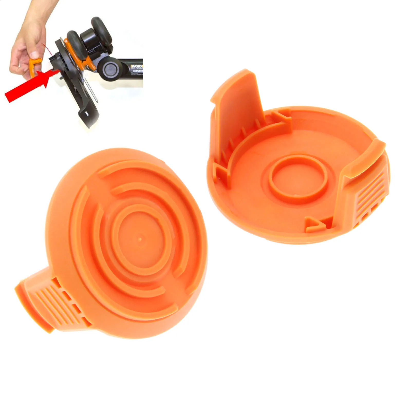 DRELD 2pcs Spool Cap Cover 50006531 For Cordless String Trimmer WG166 WA6531 Worx Replacement WG150s WG151s WG160 Series
DRELD 2pcs Spool Cap Cover 50006531 For Cordless String Trimmer WG166 WA6531 Worx Replacement WG150s WG151s WG160 Series