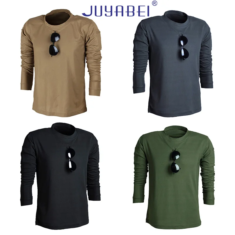 Military Uniform T-shirt Male Loose Large Size Tactical Long-sleeved Stretch Sweat-absorbent Military Enthusiasts Training Shirt
Military Uniform T-shirt Male Loose Large Size Tactical Long-sleeved Stretch Sweat-absorbent Military Enthusiasts Training Shirt
