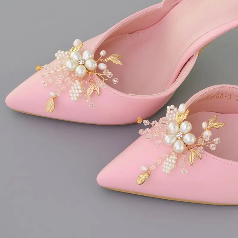 Shoe Clip Crystal Pearls High Heel Decoration Beads Floral Charms DIY Shoes Women Lady Elegant Fashion Buckle Removable Clips
Shoe Clip Crystal Pearls High Heel Decoration Beads Floral Charms DIY Shoes Women Lady Elegant Fashion Buckle Removable Clips