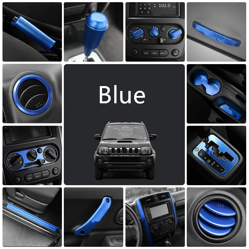 Blue Handbrake Gear Cover Air Conditioner Button Cover Air Outlet Frame For Suzuki Jimny 2007 08 09 10 11 12 13 14 15 2016 AA400
Blue Handbrake Gear Cover Air Conditioner Button Cover Air Outlet Frame For Suzuki Jimny 2007 08 09 10 11 12 13 14 15 2016 AA400