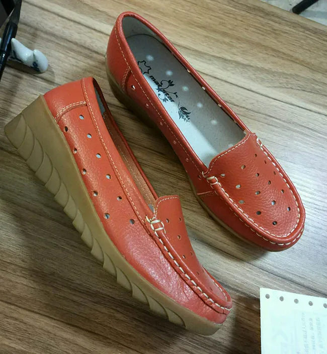 Women's wedges Shoes Ladies loafer Work Office Career Nurse mother Shoes