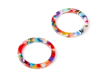 Acetate Hoop Earrings Charms - Circle Shaped Pendant Earrings - Jewelry accessories - 6pcs/lot - 28.8x28.8x2.55mm- AC1169
Acetate Hoop Earrings Charms - Circle Shaped Pendant Earrings - Jewelry accessories - 6pcs/lot - 28.8x28.8x2.55mm- AC1169