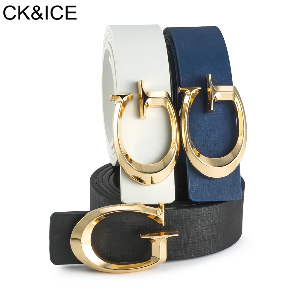 CK&ICE Brand New High Quality G Belts Women's Belt Smooth Buckle Gold Metal Letter G Designer Waist Strap Jeans For Men Women
CK&ICE Brand New High Quality G Belts Women's Belt Smooth Buckle Gold Metal Letter G Designer Waist Strap Jeans For Men Women