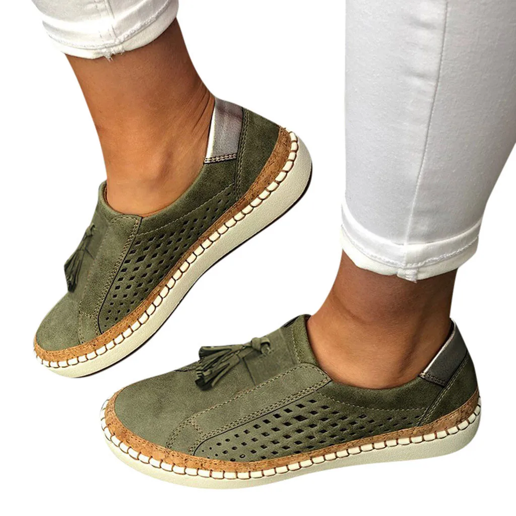 women's shoes Fashion Fringe Hollow-Out Round Toe Slip On Shoes Flat With Sneakers Soft Bottom Vulcanized Shoes chaussures femme
women's shoes Fashion Fringe Hollow-Out Round Toe Slip On Shoes Flat With Sneakers Soft Bottom Vulcanized Shoes chaussures femme