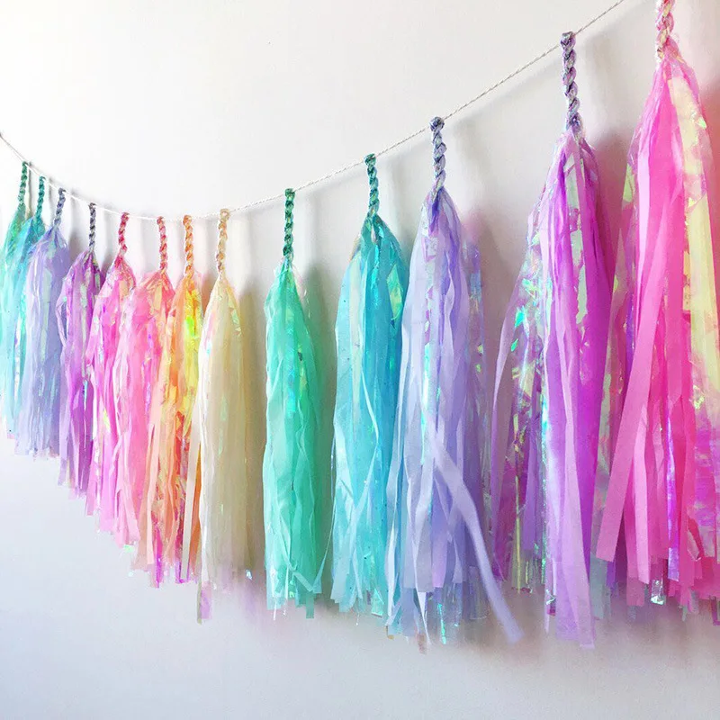 Paper Iridescent Tassel Garland Paper Flags Banner For Halloween Christmas Wedding Birthday DIY Party Hanging Decor Suppliers
Paper Iridescent Tassel Garland Paper Flags Banner For Halloween Christmas Wedding Birthday DIY Party Hanging Decor Suppliers