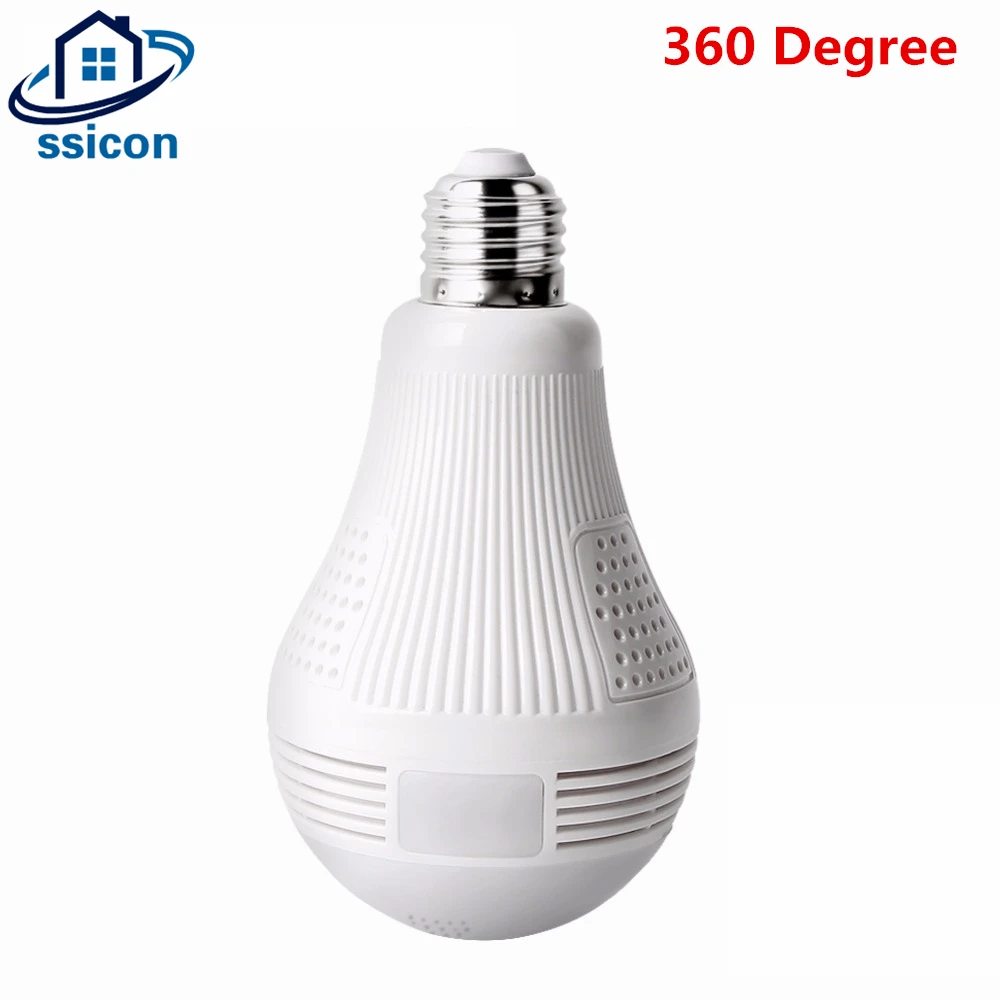 3D VR Camera IP WIFI Panoramic FishEye Bulb Light Camera 360 degree 1.56mm Lens ICSee APP CCTV Home Security Mini Camera
3D VR Camera IP WIFI Panoramic FishEye Bulb Light Camera 360 degree 1.56mm Lens ICSee APP CCTV Home Security Mini Camera