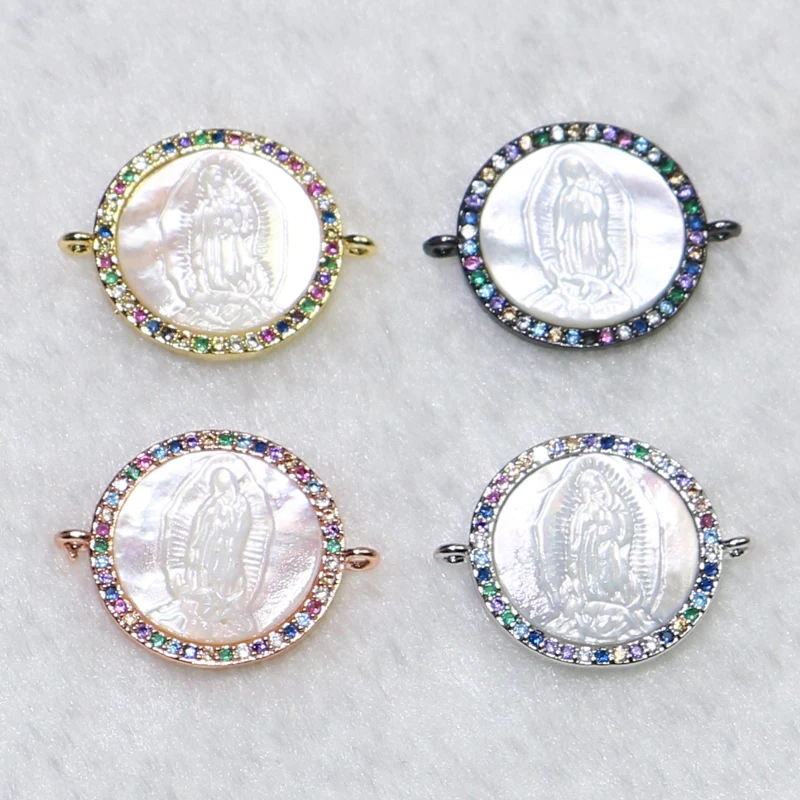12 Pieces Round charms Pendant Tiny zircon round shell charms connector Jewelry Accessories for jewelry Making 9072
12 Pieces Round charms Pendant Tiny zircon round shell charms connector Jewelry Accessories for jewelry Making 9072