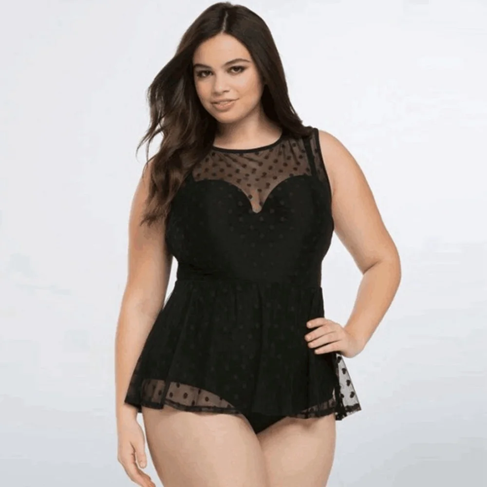 Hibkn black dots one piece swimsuit plus size mesh swimwear large sizes push up swimsuit mesh monokini plus size solid trikini
Hibkn black dots one piece swimsuit plus size mesh swimwear large sizes push up swimsuit mesh monokini plus size solid trikini