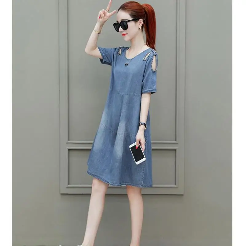next womens denim dress