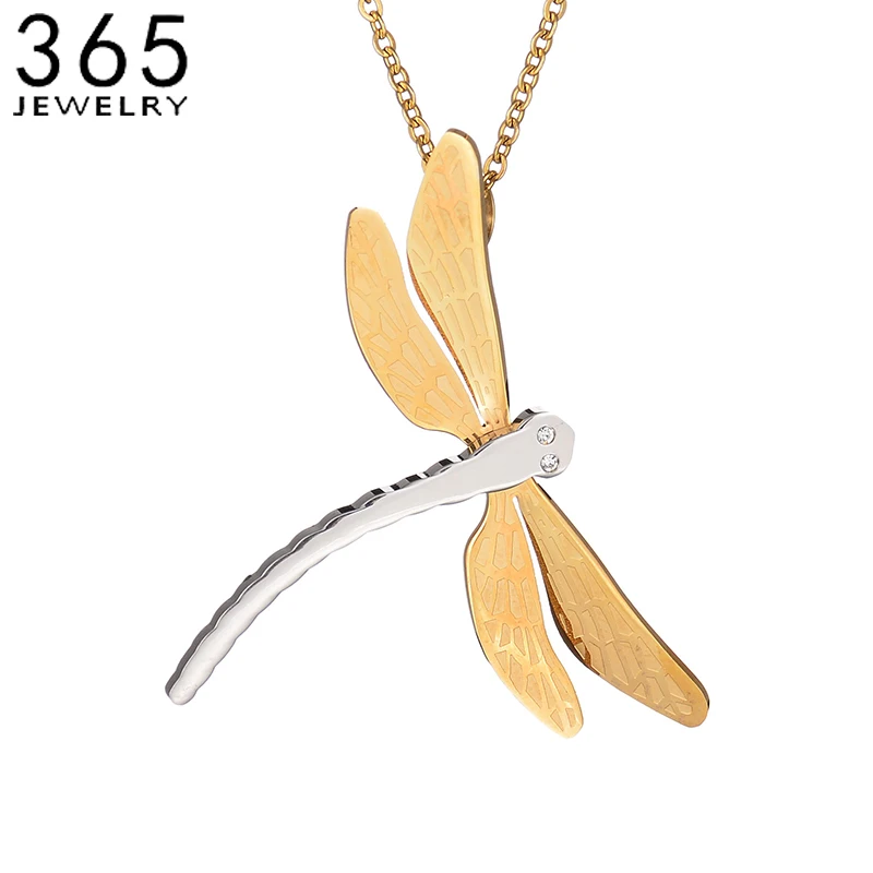 New Design Crystal Cute Dragonfly Necklace For Women Stainless Steel Insect Pendant Necklace Birthday Gift
New Design Crystal Cute Dragonfly Necklace For Women Stainless Steel Insect Pendant Necklace Birthday Gift