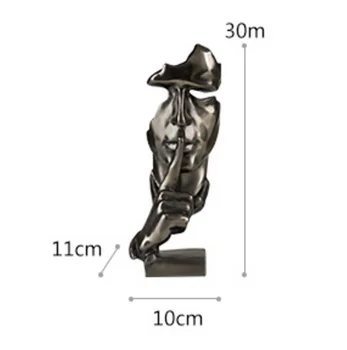 Poly Resin Creative Abstract Sculpture Art Copper Keep Silence Figurine Statue For Home Decorations Special Gift Table Ornaments
Poly Resin Creative Abstract Sculpture Art Copper Keep Silence Figurine Statue For Home Decorations Special Gift Table Ornaments