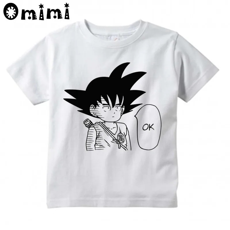 Kids Anime Luffy/Naruto/Goku/One Punch Man Say Ok Design T Shirt Boys/Girls Casual Short Sleeve Tops Children's Funny T-Shirt
Kids Anime Luffy/Naruto/Goku/One Punch Man Say Ok Design T Shirt Boys/Girls Casual Short Sleeve Tops Children's Funny T-Shirt