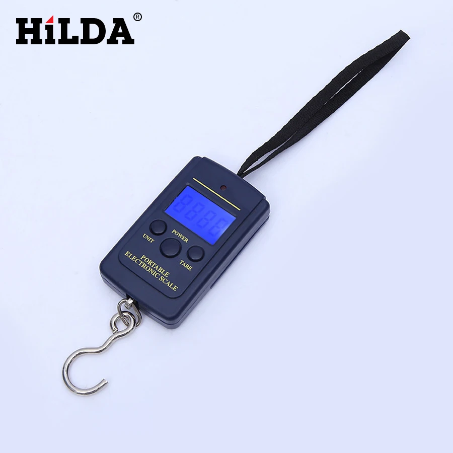 HILDA Digital Precision Scale LCD Display Luggage Scales 40 kg Electronic Hook Scales Pocket Weight Hook With High Quality 
HILDA Digital Precision Scale LCD Display Luggage Scales 40 kg Electronic Hook Scales Pocket Weight Hook With High Quality