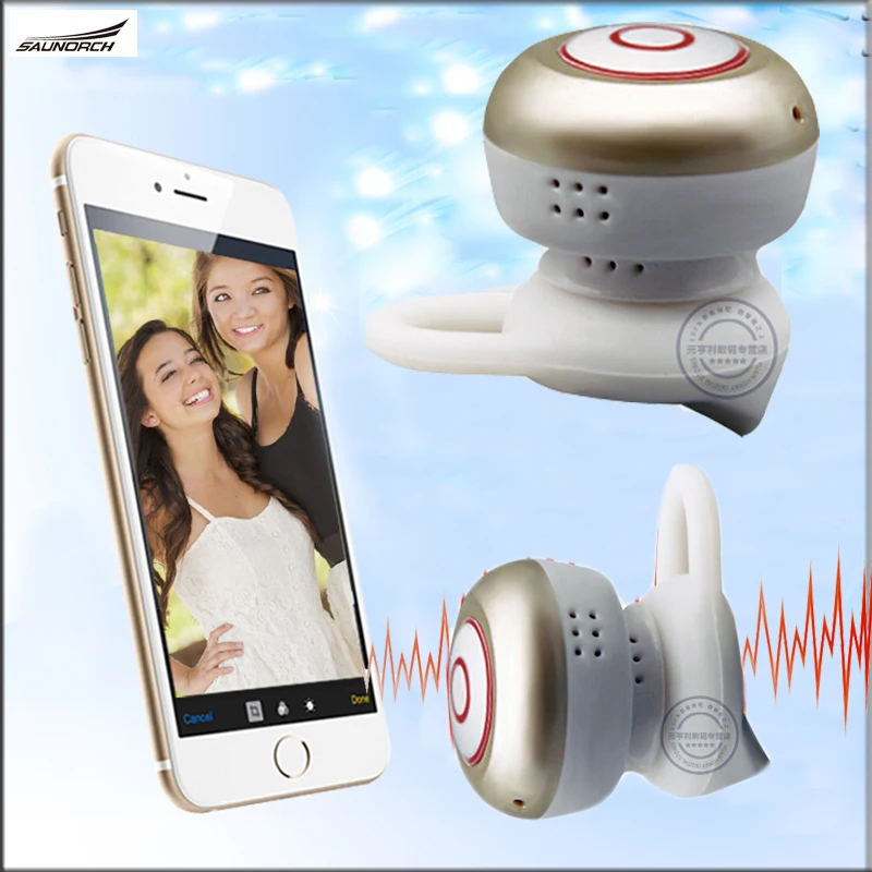 Image Smallest Bluetooth V4.0 Earphone Wireless Headphone In Ear Calls Music Headset Stereo Earpiece Handfree Universal Mini 6