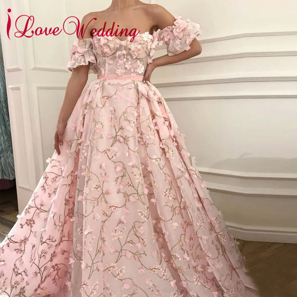 iLoveWedding 2018 Sweetheart 3D Lace Handmade Flowers Custom made A Line Pink Elegant Prom Evening Dresses
iLoveWedding 2018 Sweetheart 3D Lace Handmade Flowers Custom made A Line Pink Elegant Prom Evening Dresses