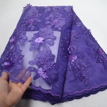 African embroidery 3d Chiffon flower Beads dress fabrics High quality lace French Nigeria party dress Tulle materials F4-2062
African embroidery 3d Chiffon flower Beads dress fabrics High quality lace French Nigeria party dress Tulle materials F4-2062