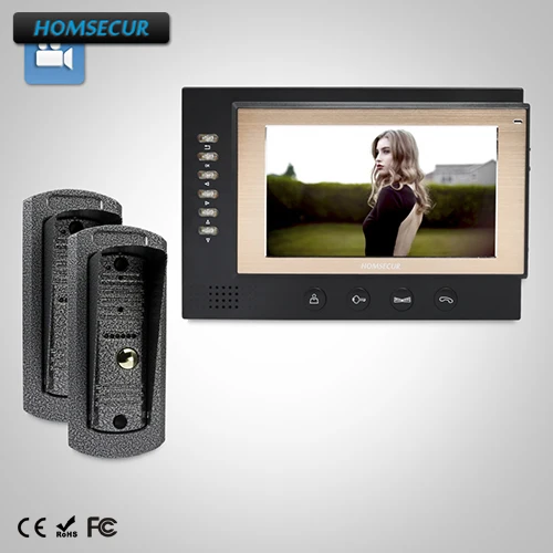 HOMSECUR 7" Wired Video Door Entry Security Intercom with Dual-way Intercom 2C1M : TC041 Camera + TM701R-B Monitor (Black)
HOMSECUR 7" Wired Video Door Entry Security Intercom with Dual-way Intercom 2C1M : TC041 Camera + TM701R-B Monitor (Black)