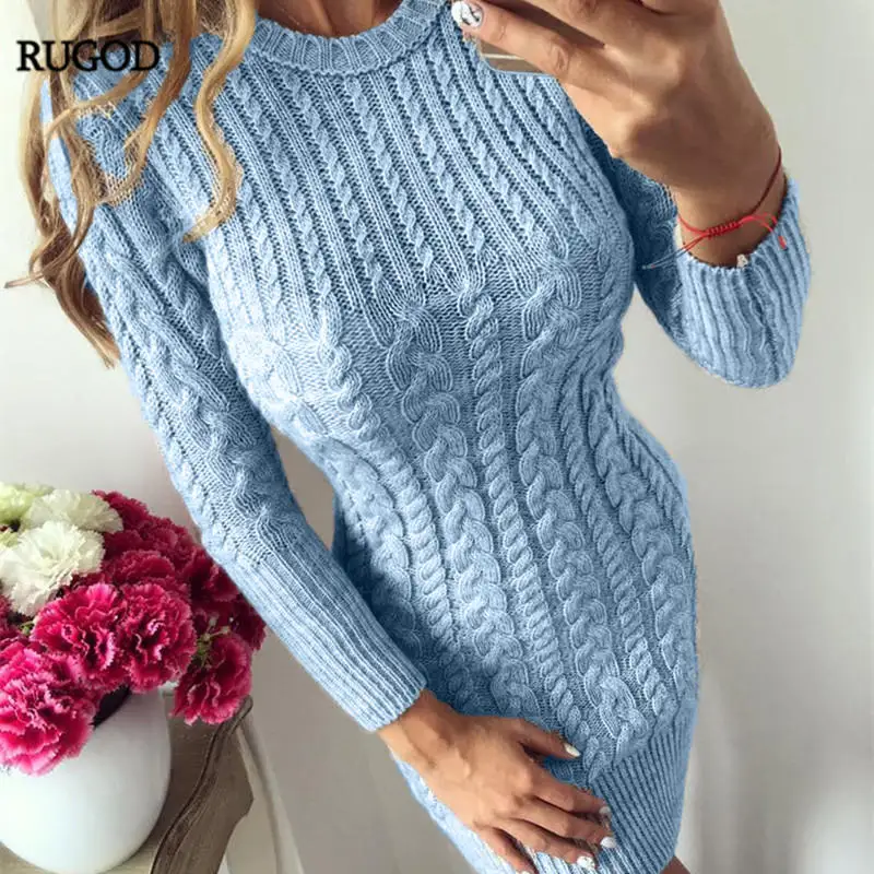 RUGOD 2019 long Sleeve Stylish Women Pullover 2018 Spring Long Sleeve Knitted Women Sweater dress Bodycon pull femme
RUGOD 2019 long Sleeve Stylish Women Pullover 2018 Spring Long Sleeve Knitted Women Sweater dress Bodycon pull femme