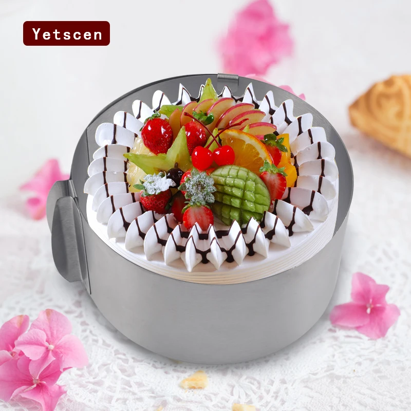 Adjustable Round Stainless Steel Fondant Cake Ring Bakeware Tools pan mold baking Cake Mould Adjustable Bakeware Pastry Tool
Adjustable Round Stainless Steel Fondant Cake Ring Bakeware Tools pan mold baking Cake Mould Adjustable Bakeware Pastry Tool