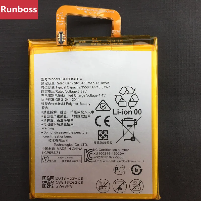 New HB416683ECW Battery For Huawei Angler,H1511,H1512, For Google Nexus 6P,Nexus 6P A1,Nexus 6P A2 Mobile Phone Battery
New HB416683ECW Battery For Huawei Angler,H1511,H1512, For Google Nexus 6P,Nexus 6P A1,Nexus 6P A2 Mobile Phone Battery