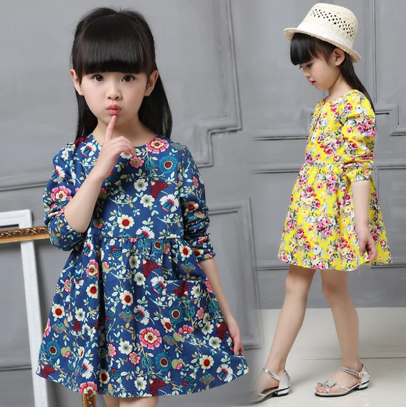 Girls Summer Baby Kids Clothes Children Long Sleeve Floral Print Princess Floral Girl Dress
Girls Summer Baby Kids Clothes Children Long Sleeve Floral Print Princess Floral Girl Dress