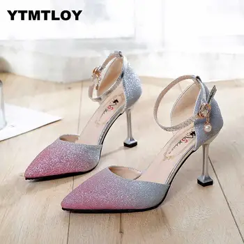 2019 Silver Sequins Gradient High Heels Inside Hollow Pointed Fine With High Heels Sexy High Heels Party Women Shoes
2019 Silver Sequins Gradient High Heels Inside Hollow Pointed Fine With High Heels Sexy High Heels Party Women Shoes