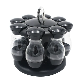 Herb and Spice Rack with 8 Plastic Jar Bottles Revolving Countertop Carousel Herbs and Spices Set for Kitchen Counter
Herb and Spice Rack with 8 Plastic Jar Bottles Revolving Countertop Carousel Herbs and Spices Set for Kitchen Counter