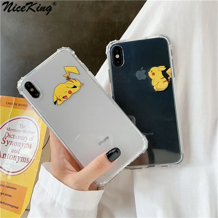 Niceking For iPhone 11 Pro Max 7 8 Plus Pikachue TPU Phone Case For iPhone 6 6s Plus X XR XS MAX Pokemons Airbag Cover Case 6 s
Niceking For iPhone 11 Pro Max 7 8 Plus Pikachue TPU Phone Case For iPhone 6 6s Plus X XR XS MAX Pokemons Airbag Cover Case 6 s