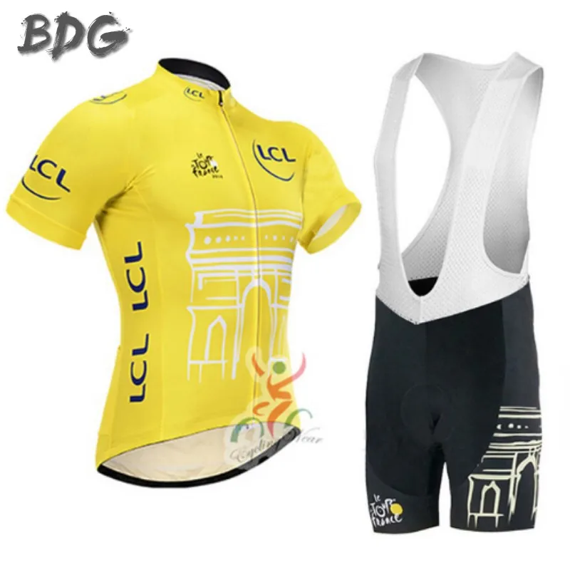 

Tour de France Cycling Jersey bike short uniform quick dry MTB Ropa Ciclismo pro cycling clothing mens bicycling Maillot Culotte