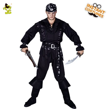 Hot Sale Black Pirate Costume Dress Up Pirate Clothes In Halloween Purim Party Masquerade Pirate Cool Black Pirate Costumes
Hot Sale Black Pirate Costume Dress Up Pirate Clothes In Halloween Purim Party Masquerade Pirate Cool Black Pirate Costumes