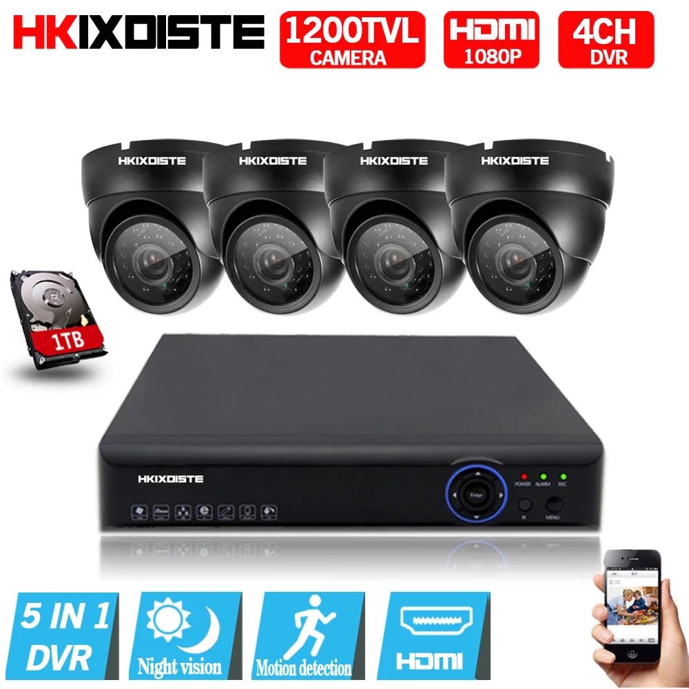 4CH 1080N HDMI DVR 1200TVL 720P HD indoor Security Camera System 4 Channel CCTV Surveillance AHD DVR Kit cctv Camera Set
4CH 1080N HDMI DVR 1200TVL 720P HD indoor Security Camera System 4 Channel CCTV Surveillance AHD DVR Kit cctv Camera Set