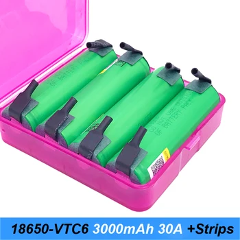 VTC6 3.7V 3000mAh 18650 Lithium Ion Battery 30A Discharge for US18650VTC6 Tools e-cigarette batteries+DIY Nickel for screwdriver
VTC6 3.7V 3000mAh 18650 Lithium Ion Battery 30A Discharge for US18650VTC6 Tools e-cigarette batteries+DIY Nickel for screwdriver