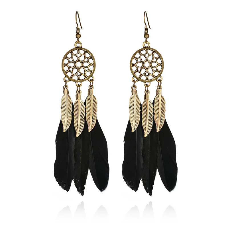 Sale 1Pair Catcher Hollow out Vintage Leaf Feather Dangle Earrings For Women Bohemia Earring Lady's Ethnic Indian Jewelry
Sale 1Pair Catcher Hollow out Vintage Leaf Feather Dangle Earrings For Women Bohemia Earring Lady's Ethnic Indian Jewelry