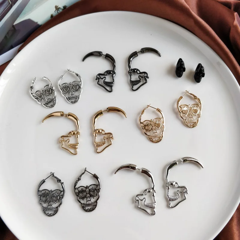 Punk Skull Drop Earrings for Women Hiphop Creative Heart Eyed Skeleton Head Rocky Men Dangle Ear Jewelry Cool Gifts
Punk Skull Drop Earrings for Women Hiphop Creative Heart Eyed Skeleton Head Rocky Men Dangle Ear Jewelry Cool Gifts