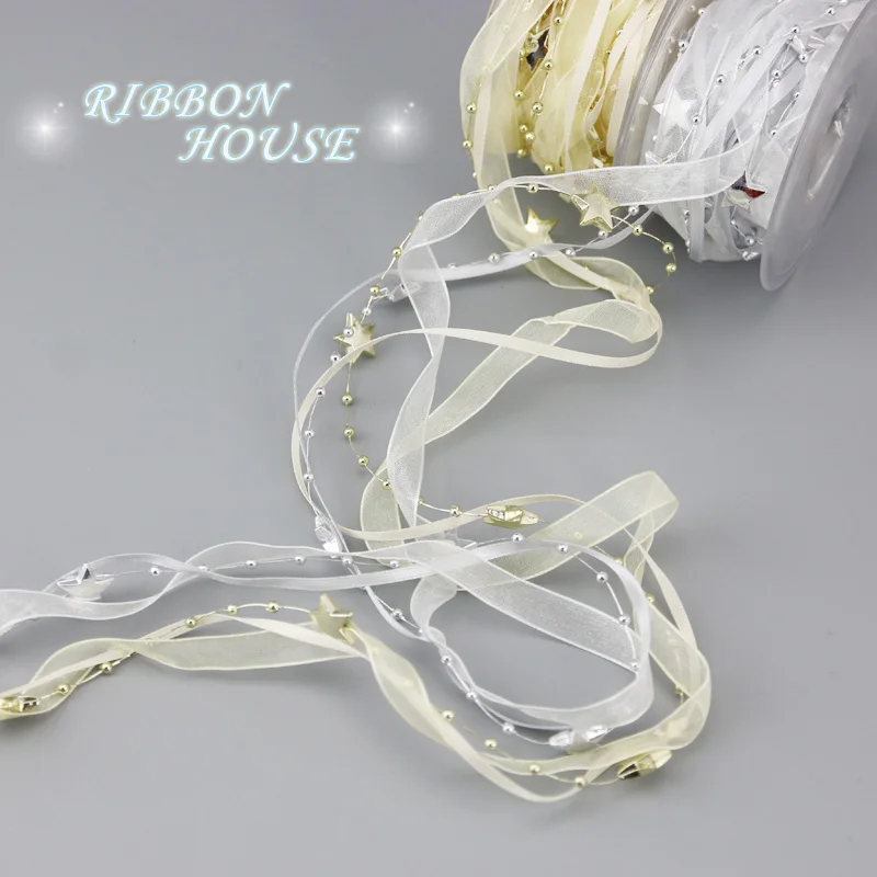 (5 meters/lot) Pentagonal Star Plastic Connection Beads Ribbons Flowers Gifts Packing Christmas Tree Snow Yarn Decoration
(5 meters/lot) Pentagonal Star Plastic Connection Beads Ribbons Flowers Gifts Packing Christmas Tree Snow Yarn Decoration