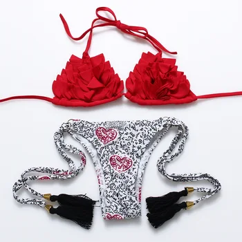 Newest Pink Velvet Ruffled Bikinis Set Lace Up Swimsuit Triangle Swimwear Bikini 2018 For Women Lady Biquini Beach Wear swimsuit
Newest Pink Velvet Ruffled Bikinis Set Lace Up Swimsuit Triangle Swimwear Bikini 2018 For Women Lady Biquini Beach Wear swimsuit