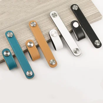 Door Handle, American Black White Leather Modern Minimalist Wardrobe Handle, Drawer Cabinet Door Handle, Children's Handle
Door Handle, American Black White Leather Modern Minimalist Wardrobe Handle, Drawer Cabinet Door Handle, Children's Handle