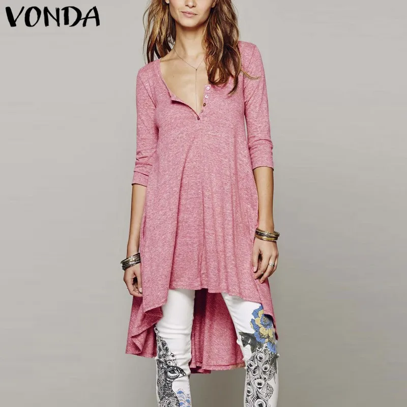 VONDA Women Pregnancy Asymmetrical Mini Dress 2019 Casual Loose V Neck Long Sleeve Solid Dresses Pregnant Maternity Clothings
VONDA Women Pregnancy Asymmetrical Mini Dress 2019 Casual Loose V Neck Long Sleeve Solid Dresses Pregnant Maternity Clothings