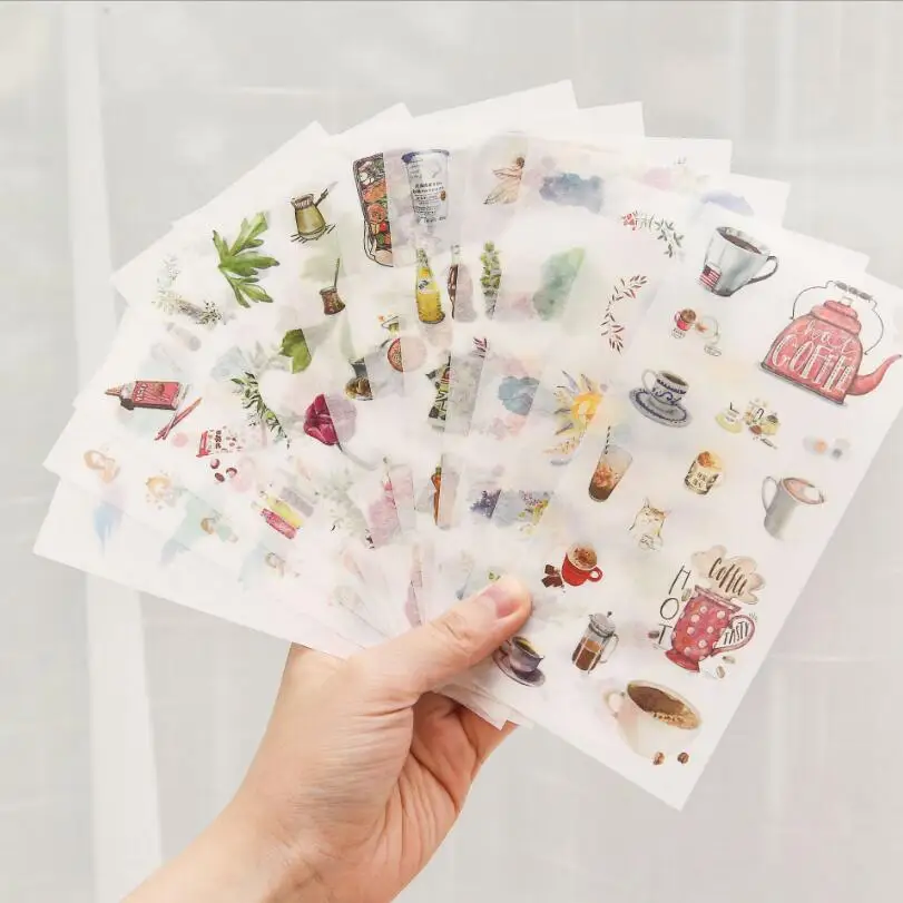 6 pcs/pack Coffee Food Travel Stationery Bullet Journal Diary Paper Calendar Cute Stickers Scrapbooking Flakes School Supplies
6 pcs/pack Coffee Food Travel Stationery Bullet Journal Diary Paper Calendar Cute Stickers Scrapbooking Flakes School Supplies