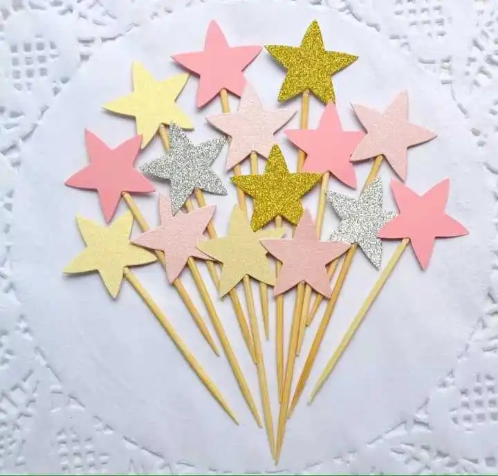 50pcs Custom Colour Glitter Gold Star Cupcake Topper.wedding Party Cake Topper.Simple Twinkle Sweet Toothpick Toppers Food Picks
50pcs Custom Colour Glitter Gold Star Cupcake Topper.wedding Party Cake Topper.Simple Twinkle Sweet Toothpick Toppers Food Picks