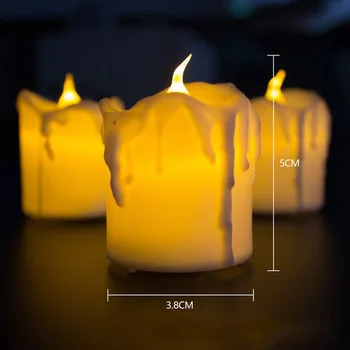 12Pcs LED Flameless Candles Waterproof Tea Lights Wax Dripped Candles Home Room Decor Dropshipping
12Pcs LED Flameless Candles Waterproof Tea Lights Wax Dripped Candles Home Room Decor Dropshipping