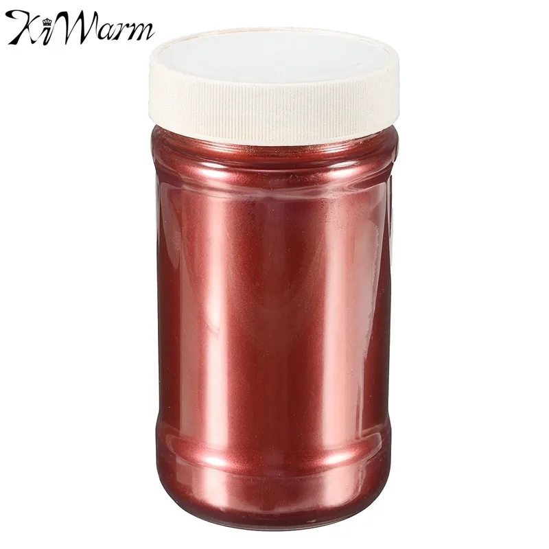 

KiWarm 100g Wine Red Ultrafine Glitter Pearl Pigment Powder Metal Sparkle Shimmer Paint for DIY Hand Painted Graffiti DIY Craft