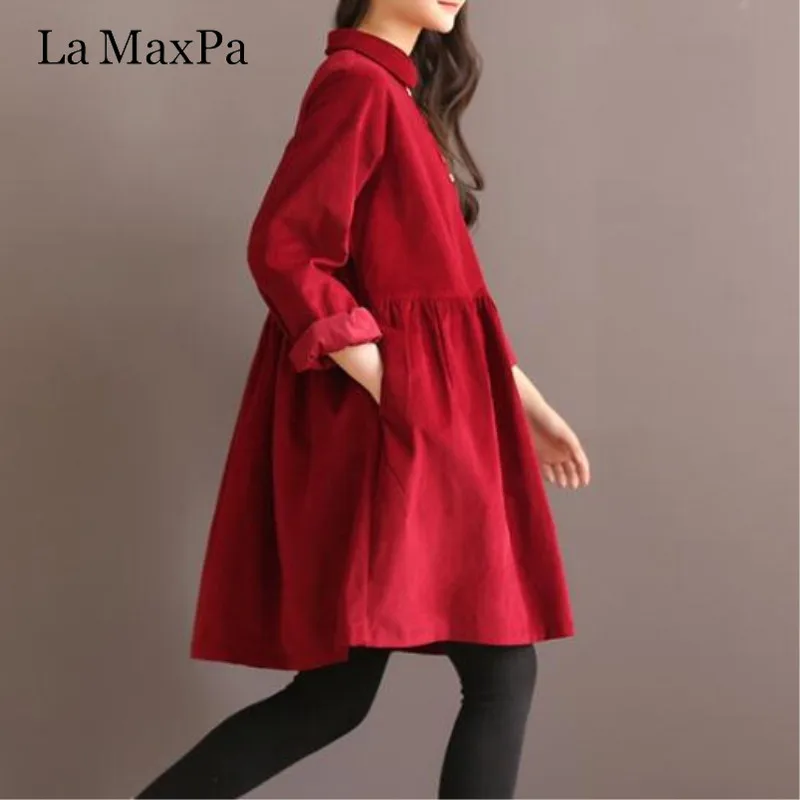 Long Sleeve Loose Dress High Quality Vintage Women Dress Peter Pan Collar Mori Girl 2019 New Spring Autumn Dresses Vestidos
Long Sleeve Loose Dress High Quality Vintage Women Dress Peter Pan Collar Mori Girl 2019 New Spring Autumn Dresses Vestidos