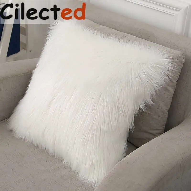 Cilected Beige/White Silky Soft Cushion Cover Single Side Faux Fur Decorative Throw Pillow Cover For Sofa Living Room 45*45cm
Cilected Beige/White Silky Soft Cushion Cover Single Side Faux Fur Decorative Throw Pillow Cover For Sofa Living Room 45*45cm