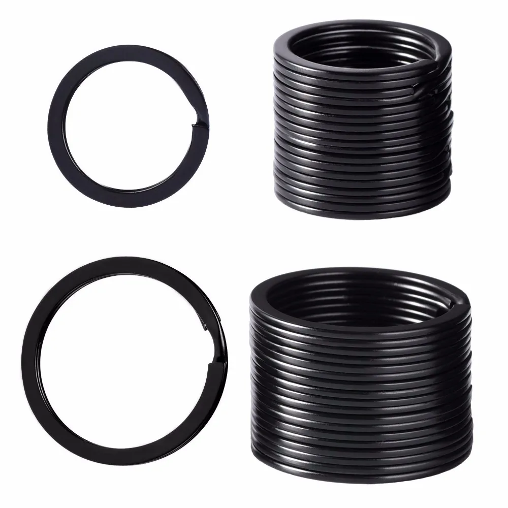 Flat Key Rings Metal Keychain Rings Split Keyrings for Home Car Keys Attachment, 1 and 1.25 Inch, Black, 40 Pieces
Flat Key Rings Metal Keychain Rings Split Keyrings for Home Car Keys Attachment, 1 and 1.25 Inch, Black, 40 Pieces