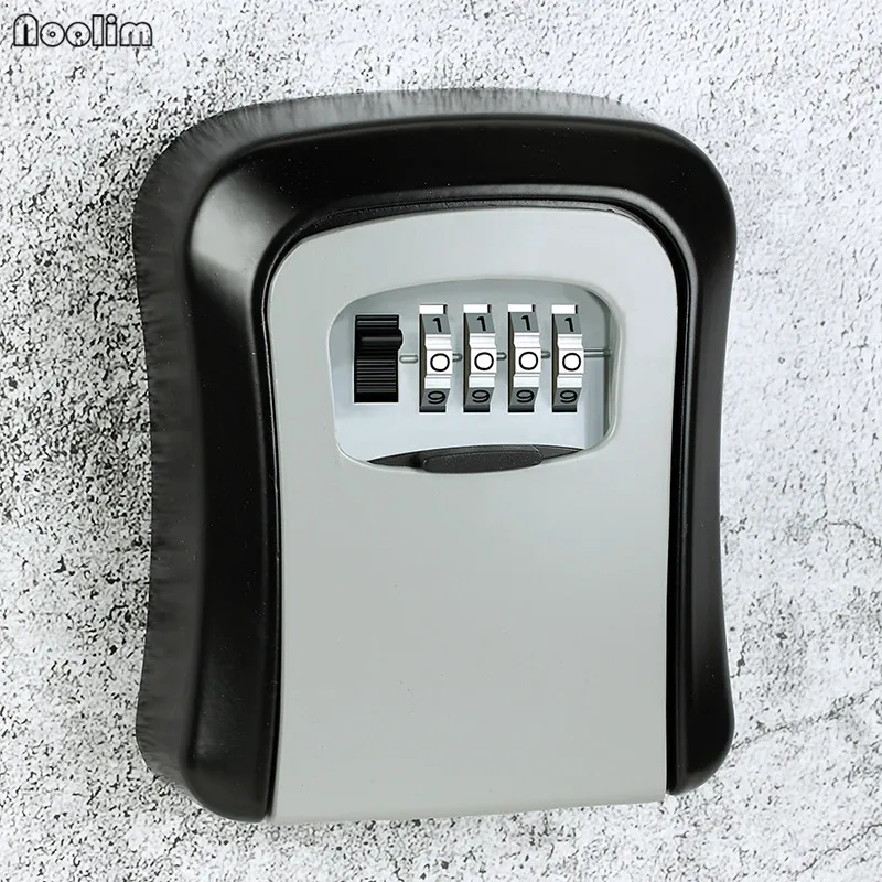 NOOLIM Portable Safe Box Wall Mounted 4 Password Keys Combination Lock Metal Alloy Storage Store Key Storage Organizer Boxes
NOOLIM Portable Safe Box Wall Mounted 4 Password Keys Combination Lock Metal Alloy Storage Store Key Storage Organizer Boxes